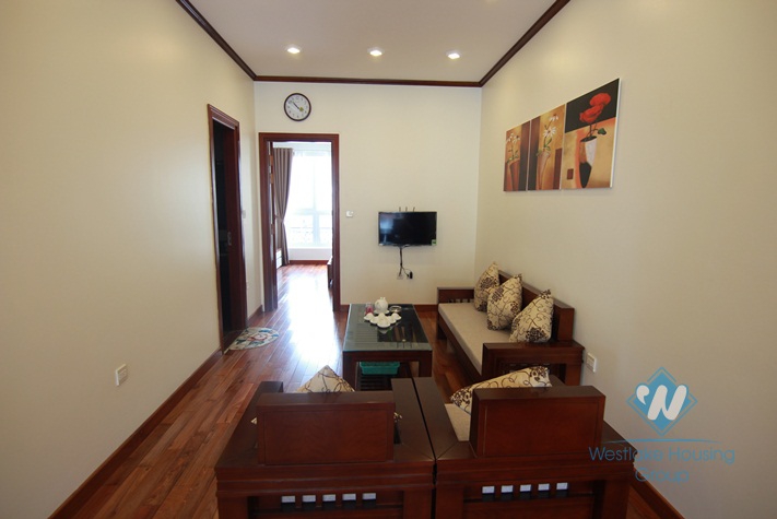 Two bedrooms with big balcony for rent at Truc Bach lake, Ba Dinh district, Ha Noi