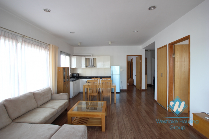 Bright 2 bedroom with spacious balcony for rent in Linh Lang street, Ba Dinh district, Hanoi