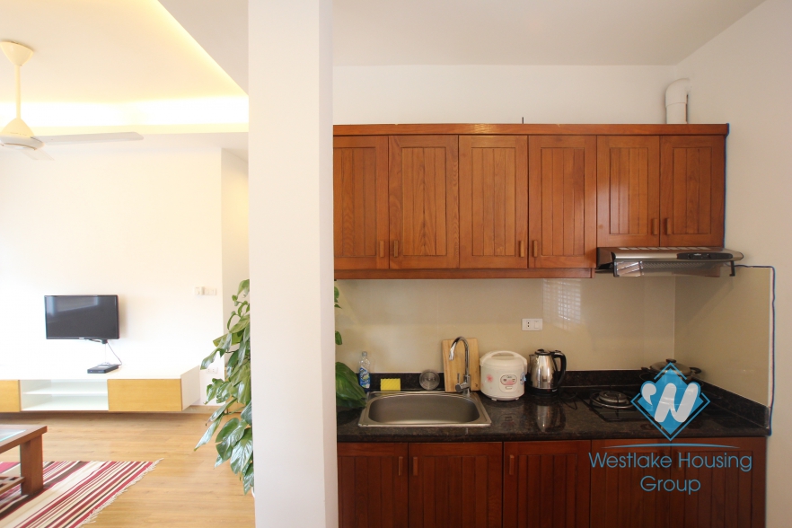 Nice one bedroom serviced apartment for rent in Linh Lang street, Ba Dinh, Hanoi