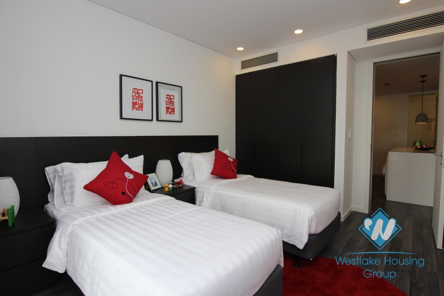 Lake view 2 bedroom serviced apartment for rent in Somerset Westpoint, Tay Ho, Hanoi
