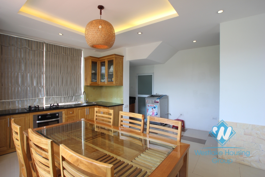 Nice apartment with back yard for rent in Xuan Dieu street, Tay Ho district, Hanoi
