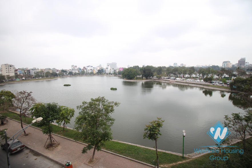 Nice lake view apartment for rent in Hai Ba Trung, Hanoi, Vietnam 