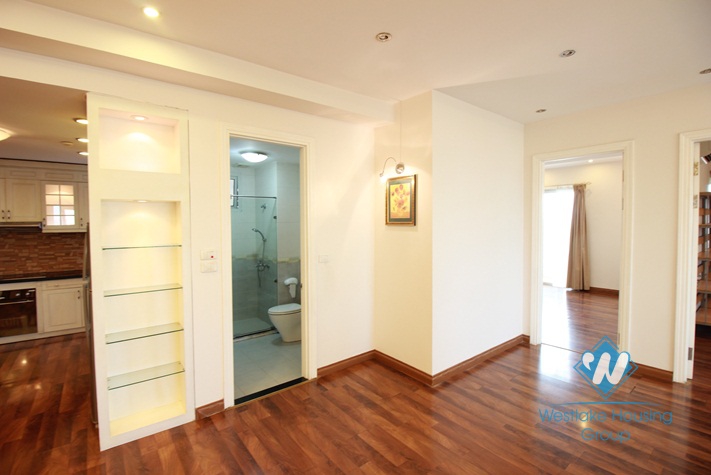 Large size apartment for rent E Tower, Ciputra compound, Tay Ho, Hanoi