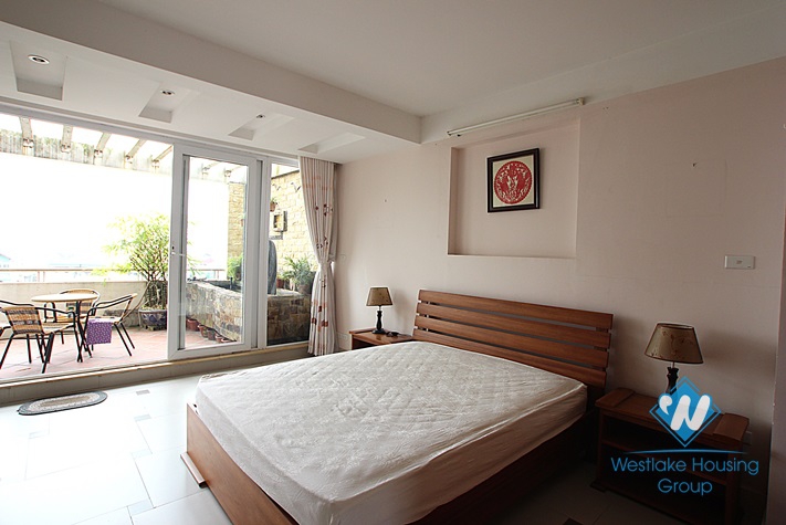 Large bright and airy one  bedroom apartment for rent in Tay Ho district, Hanoi
