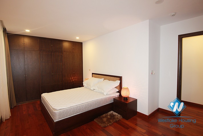 Beautiful apartment with 4 bedrooms for rent in Dang Thai Mai street, Tay Ho, Hanoi