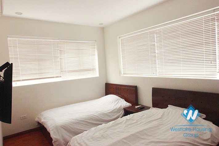 Modern apartment with 02 bedrooms for rent in Lac Long Quan Street, Tay Ho, Ha Noi