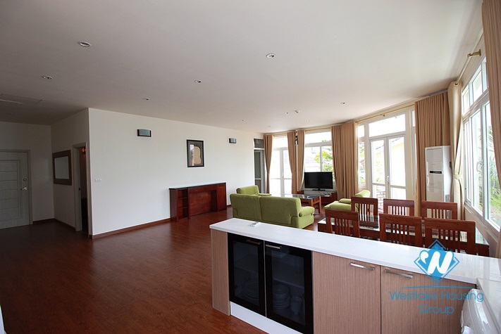 Apartment with large outside balcony for rent in Tay Ho street, Tay Ho, Hanoi