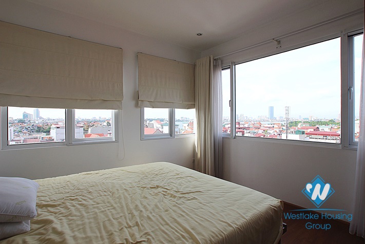 Nice Bright 2 bedroom apartment on the top floor for rent in Tay Ho, Ha Noi