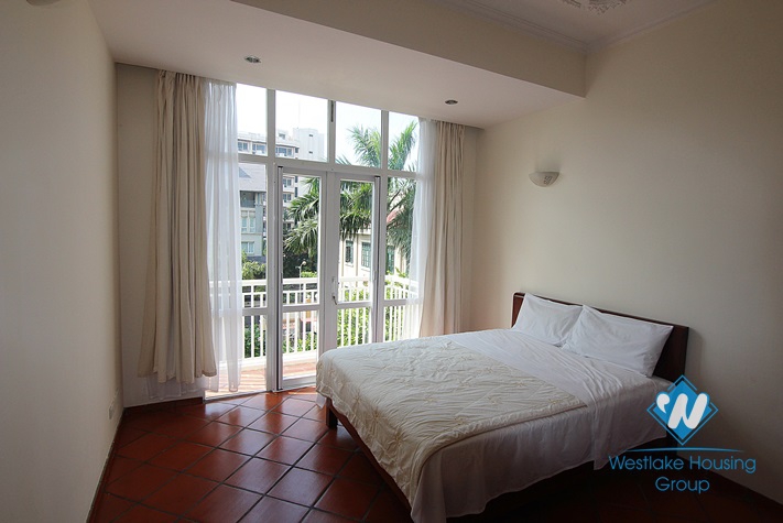 Spacious and bright apartment with swimming pool for rent in Tay Ho