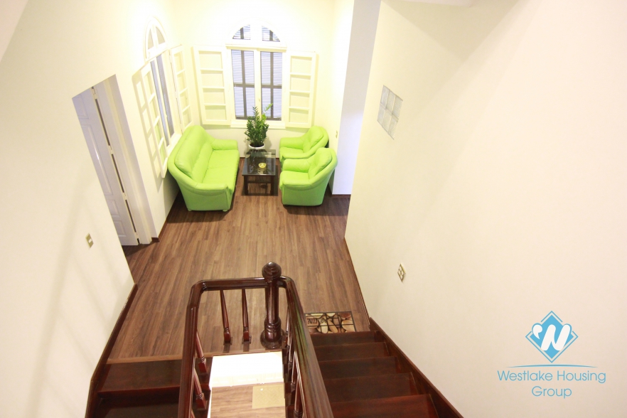 Gorgeous stand alone villa for rent with 250 sqm yard and garden, Tay Ho, Hanoi