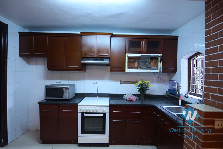 Spacious and furnished house  for rent in Tay Ho, Ha Noi.