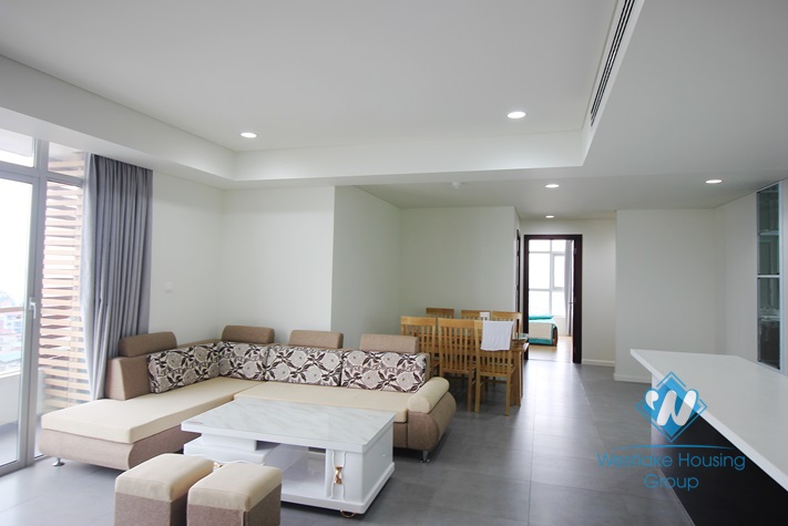 Three bedrooms apartment with great lake view for rent in Watermark, Tay Ho, Hanoi.