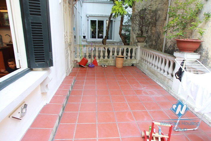 Apartment with a large terrace for rent in Xuan Dieu alley, Tay Ho