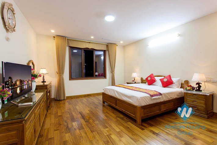 New serviced apartment with 2 big bedrooms for rent on Thuy Khue, Tay Ho