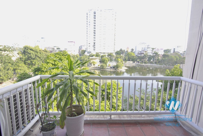 Lake view apartment for rent in Truc Bach, Hanoi