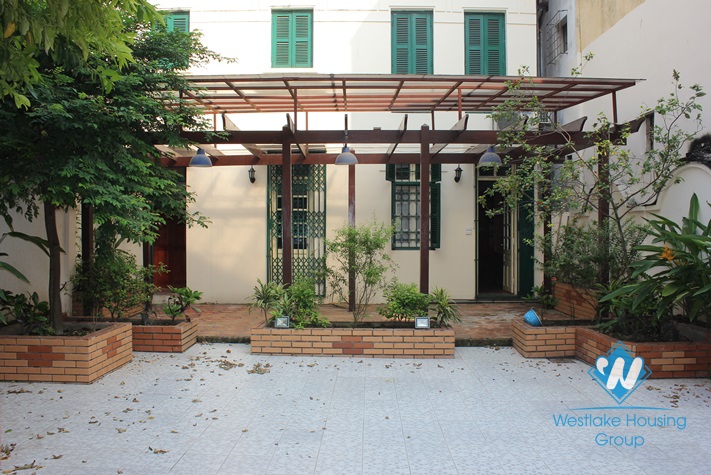 House with nice garden for rent in To Ngoc Van, Tay Ho, Hanoi