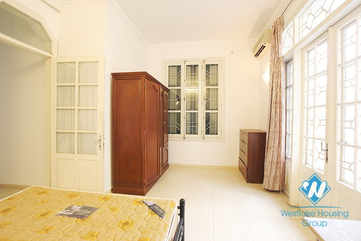 Nice house for rent with large courtyard in To Ngoc Van Street, Tay Ho District, Ha Noi