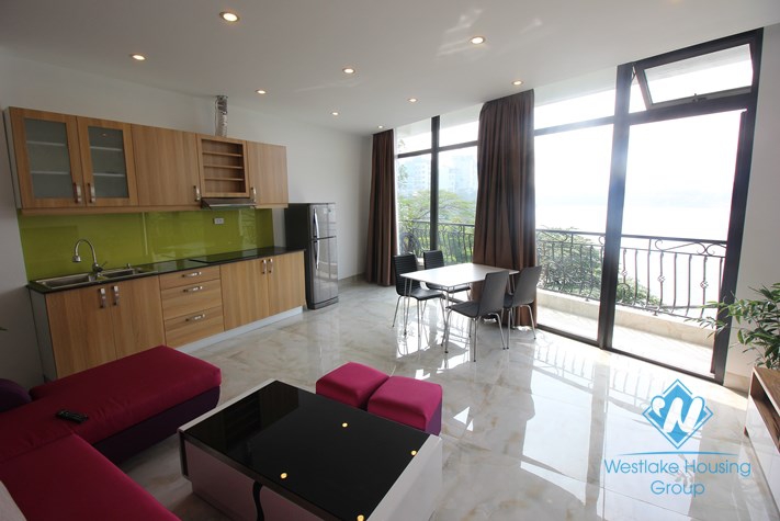 Gorgeous apartment with amazing lake view for rent in Truc Bach, Ba Dinh, Hanoi 