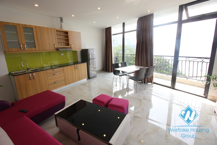Gorgeous apartment with amazing lake view for rent in Truc Bach, Ba Dinh, Hanoi 