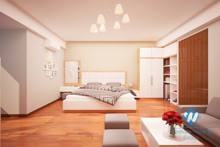 01 bedroom services apartment for rent near Big C- Hanoi