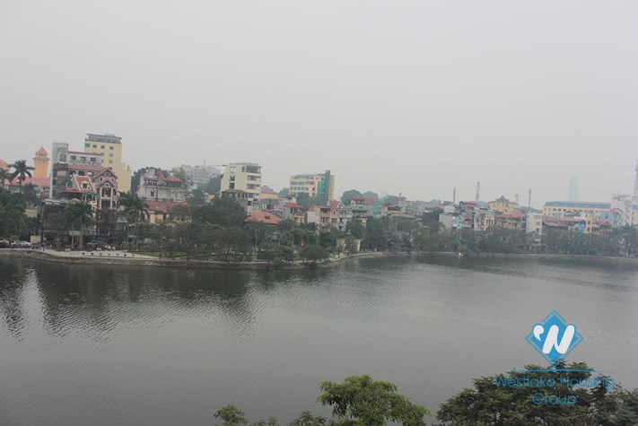 Nice apartment with lake view for lease in Truc Bach area, Ba Dinh, Hanoi