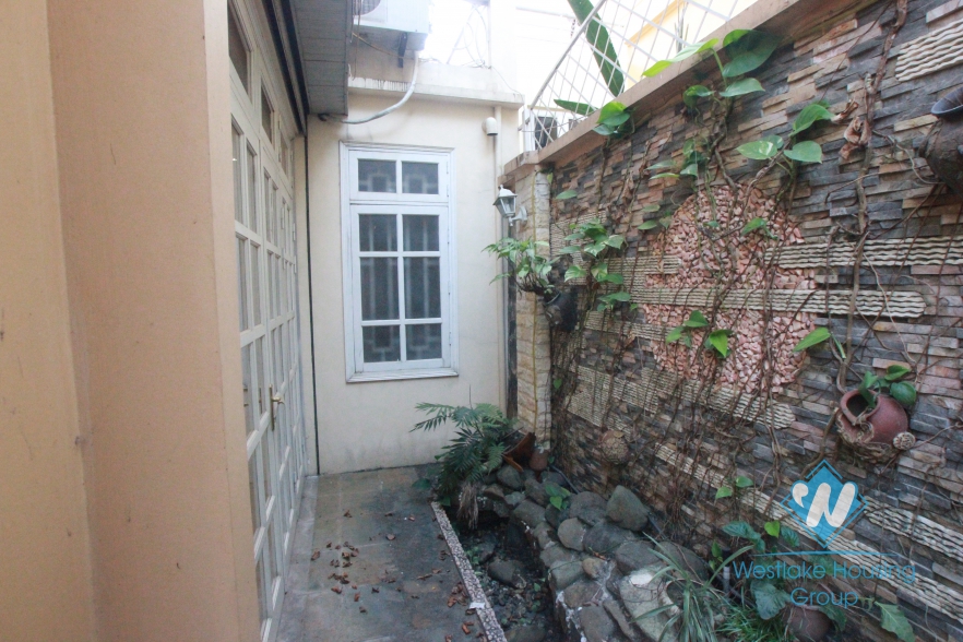 Bright house with large garden around for rent in Ciputra Compound, Tay Ho, Ha Noi - Unfurnished