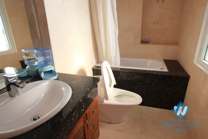 Nice duplex apartment for rent in Truc Bach area, Ba Dinh, Ha Noi