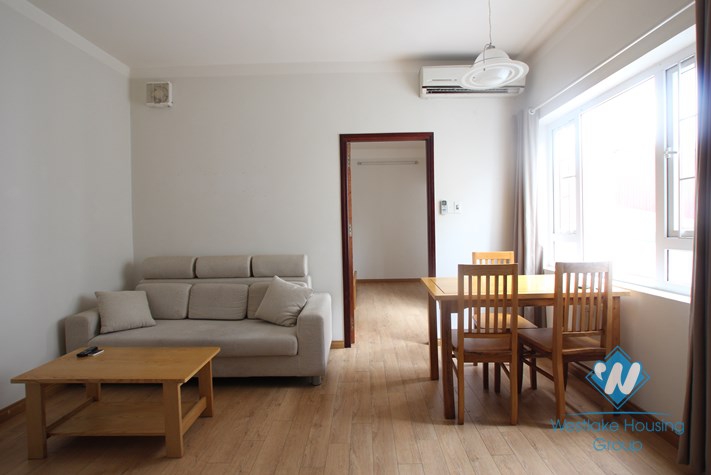 Cheap and high floor apartment with separated bedroom  for rent  in Truc Bach Ba Dinh Hanoi