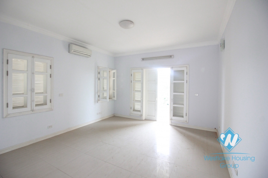 Unfurnished house for rent in T block, Ciputra, Tay Ho, Hanoi