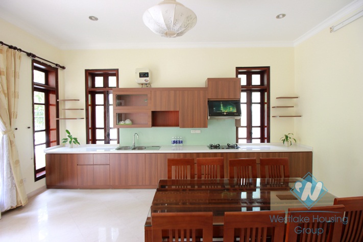 Bright and nice house for rent in Ciputra, Tay Ho, Hanoi.