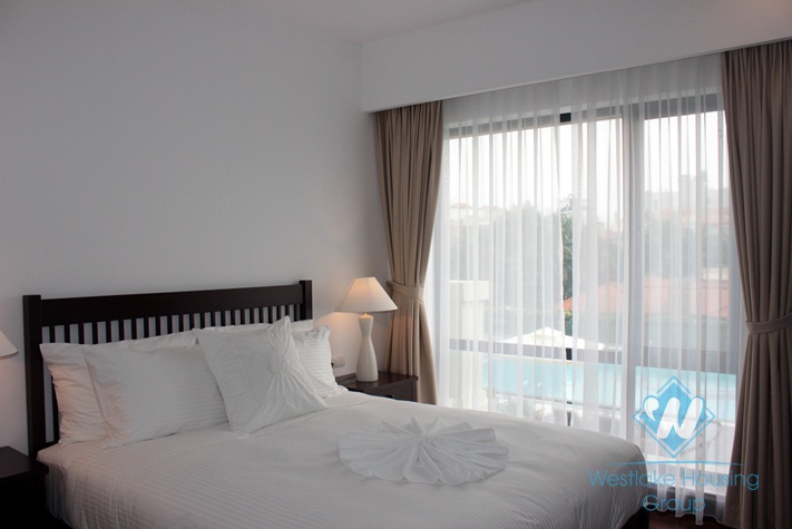 Three bedroom luxury apartment for lease in Elegant Suites, Dang Thai Mai, Tay Ho, Hanoi