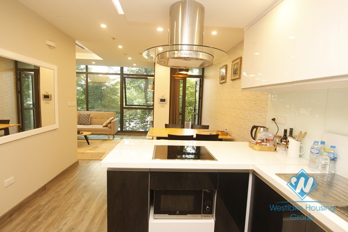 A beautiful apartment with lake view for rent in Truc Bach, Ba Dinh, Ha noi