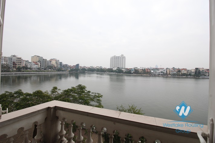 Lake view, separate 01 bedroom apartment for rent in Tay Ho, Hanoi.