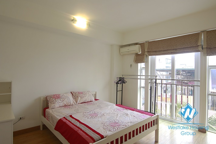 Spacious one bedroom rooftop apartment for rent in Dong Da, Hanoi