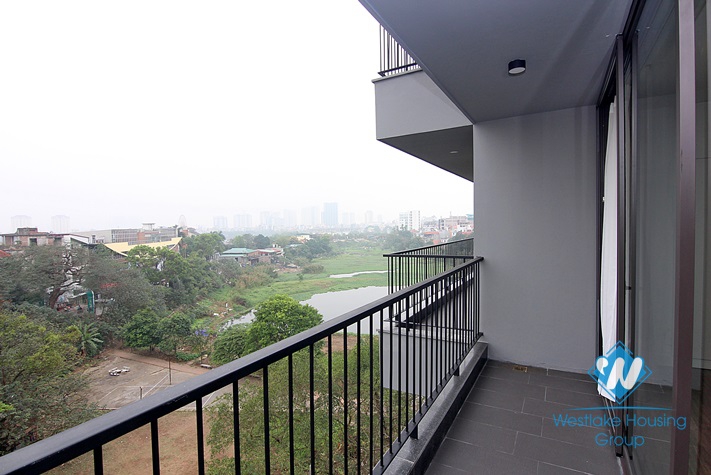 A premium 3 bedroom and working room apartment with lake view for rent on To Ngoc Van, Tay Ho