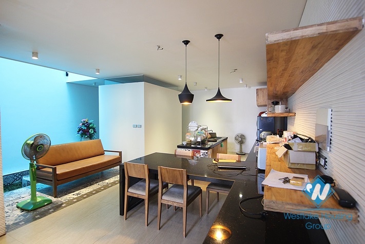 A modern house to rent in Tay Ho with charming and unique design
