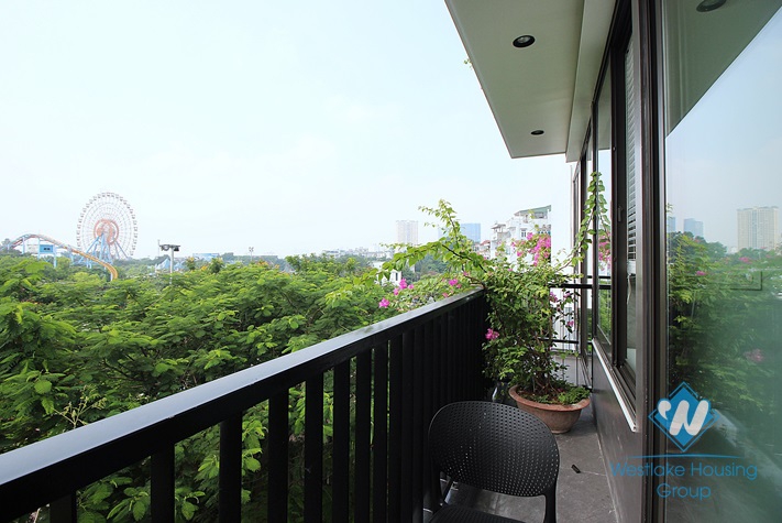 Brand new and lake-view 1 bedroom apartment for rent in Trinh Cong Son, Tay Ho