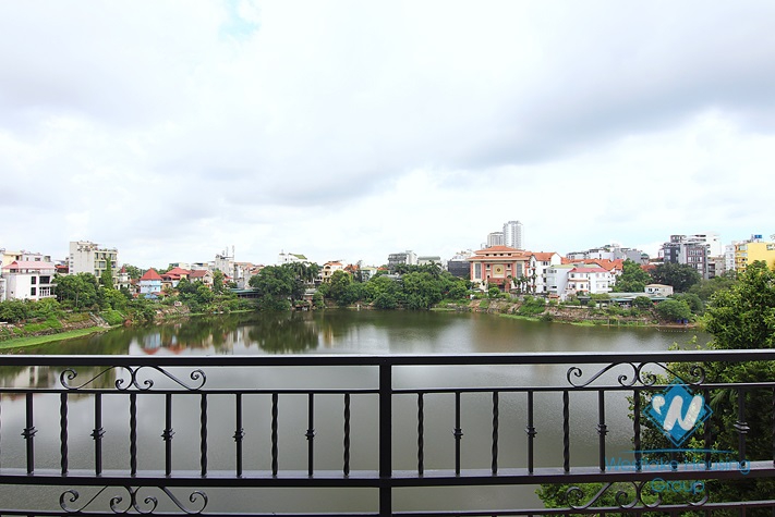 Duplex 4 bedrooms apartment with lake view for rent in Au Co st, Tay Ho area