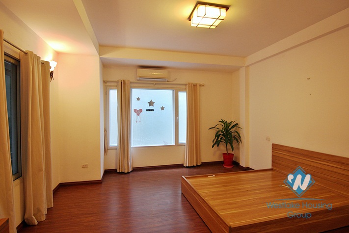 Furnished house with terrace available for rent in Westlake area, Hanoi.