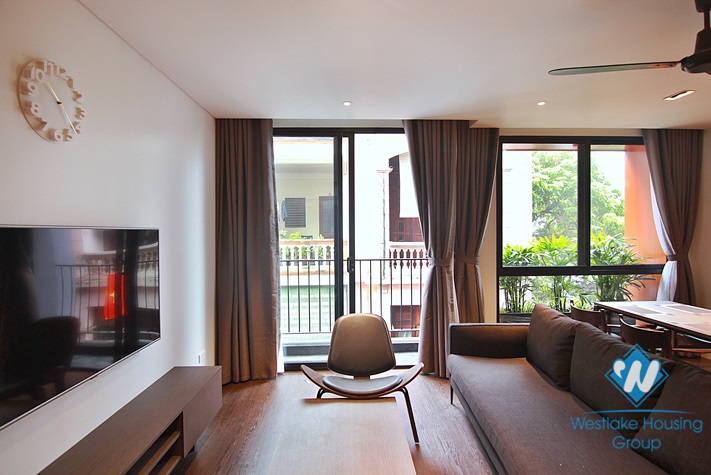 A superb two-bedroom apartment with breathtaking lake view from the rooftop on Xuan Dieu st