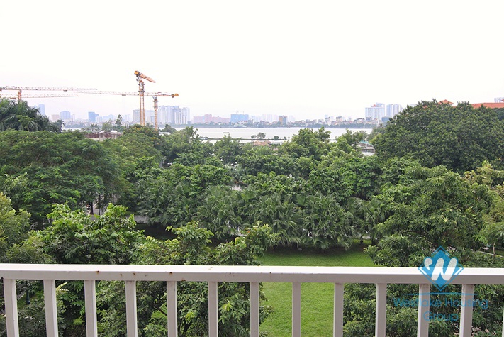 Brand new and lake view apartment for rent in Tay Ho area
