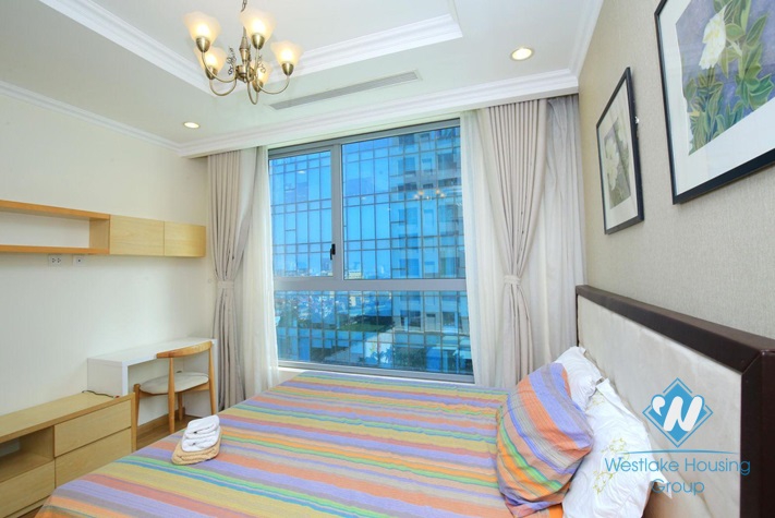 Bright two bedrooms apartment for rent in Vinhome Nguyen Chi Thanh, Dong Da