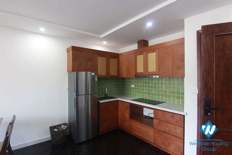 Bright and spacious 1-bedroom apartment with a nice balcony in Tay Ho