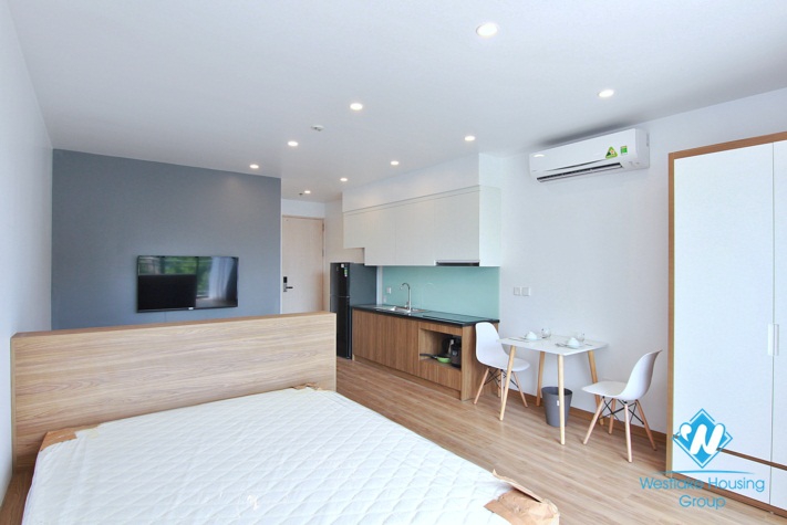 Bright studio for rent in Trinh Cong Son st, Tay Ho district, Ha Noi