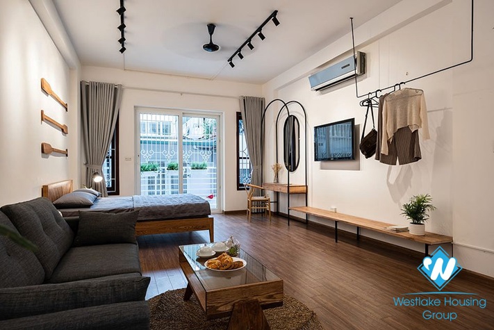 One bedroom apartment with two beds for rent in the center of Hoan Kiem district