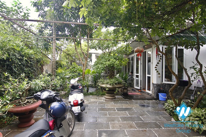 Two-bedroom garden house for rent near Ngoc Thuy International School. Long Bien