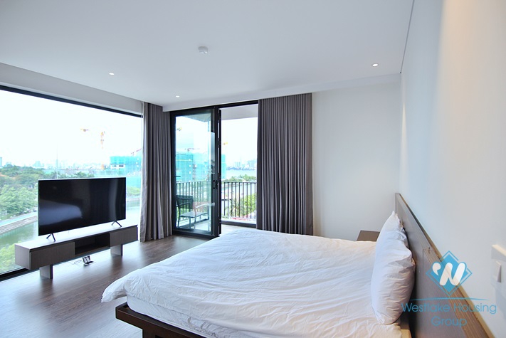 A well-decorated apartment with lake view for rent in To Ngoc Van, Tay Ho, Ha Noi