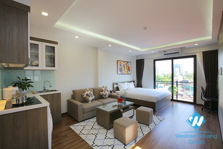A brand-new  and super nice view 1 studio for rent in Dao tan, Ba Dinh