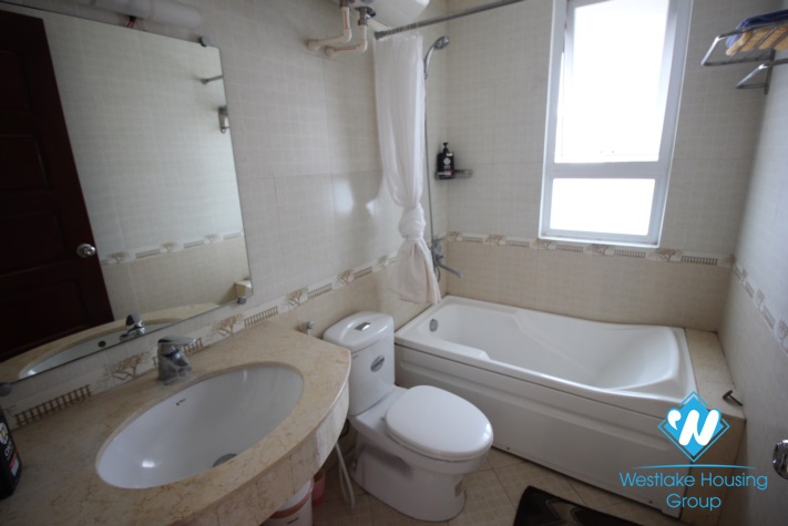 Nice and clean apartment with lake view for rent in Truc Bach lake, Ba Dinh, Hanoi 