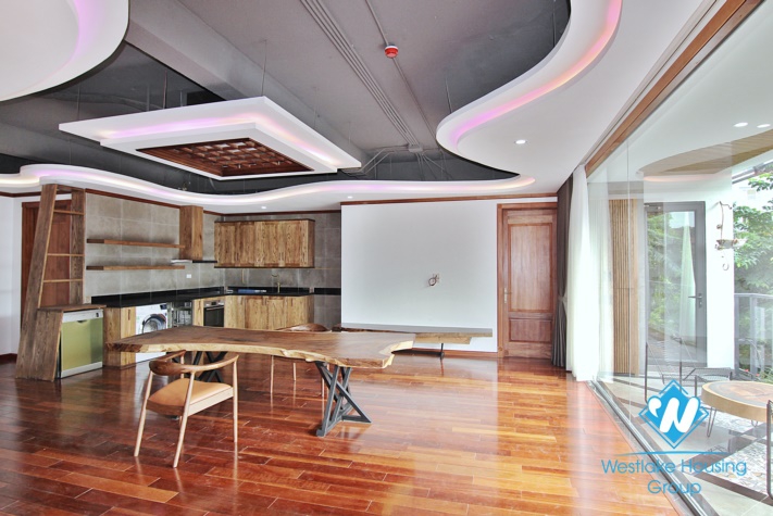 A fabulous brand- new Sophisticated architecture 4 bedroom apartment for rent in To Ngoc Van.
